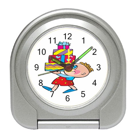 Lots of Gifts Travel Alarm Clock from ArtsNow.com Front