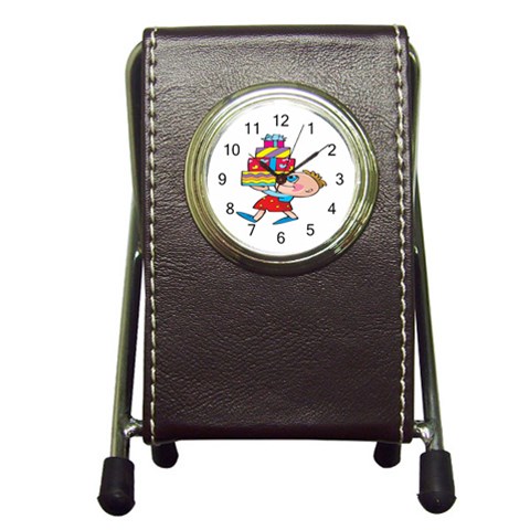 Lots of Gifts Pen Holder Desk Clock from ArtsNow.com Front