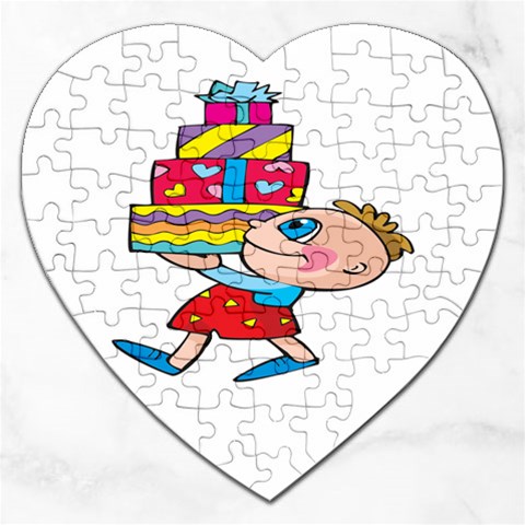 Lots of Gifts Jigsaw Puzzle (Heart) from ArtsNow.com Front