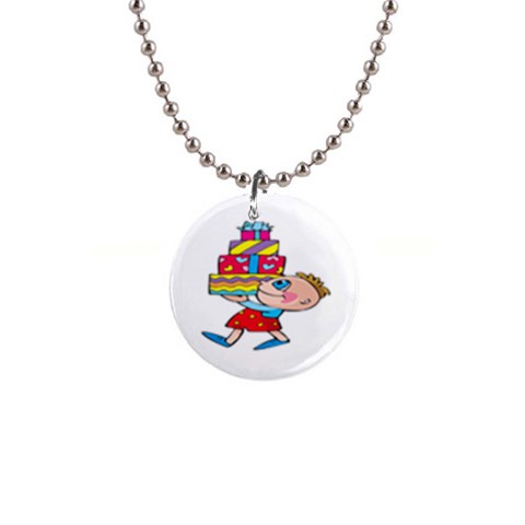 Lots of Gifts 1  Button Necklace from ArtsNow.com Front