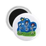 Jump Roping Kids 2.25  Magnet