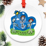 Jump Roping Kids Ornament (Round)