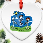 Jump Roping Kids Ornament (Heart)