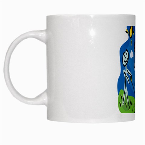 Jump Roping Kids White Mug from ArtsNow.com Left