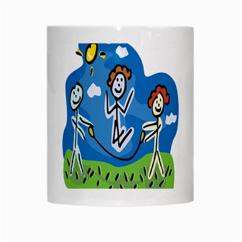 Jump Roping Kids White Mug from ArtsNow.com Center