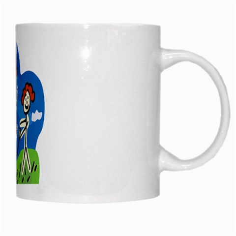 Jump Roping Kids White Mug from ArtsNow.com Right