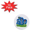 Jump Roping Kids 1  Mini Button (10 pack) 