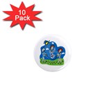 Jump Roping Kids 1  Mini Magnet (10 pack) 