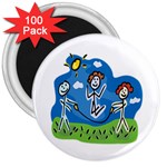 Jump Roping Kids 3  Magnet (100 pack)