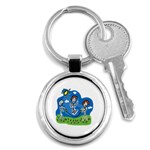 Jump Roping Kids Key Chain (Round)