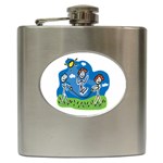 Jump Roping Kids Hip Flask (6 oz)