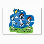 Jump Roping Kids Postcard 4 x 6  (Pkg of 10)