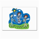 Jump Roping Kids Postcard 5  x 7 