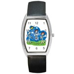 Jump Roping Kids Barrel Style Metal Watch