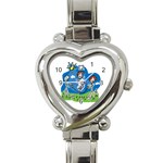 Jump Roping Kids Heart Italian Charm Watch