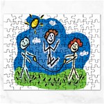 Jump Roping Kids Jigsaw Puzzle (Rectangular)