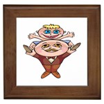 Father and Son Framed Tile