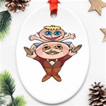 Father and Son Ornament (Oval)