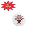 Father and Son 1  Mini Magnet (10 pack) 