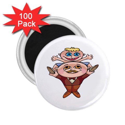 Father and Son 2.25  Magnet (100 pack)  from ArtsNow.com Front