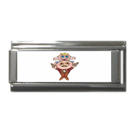 Father and Son Superlink Italian Charm (9mm) from ArtsNow.com Front