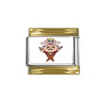 Father and Son Gold Trim Italian Charm (9mm)
