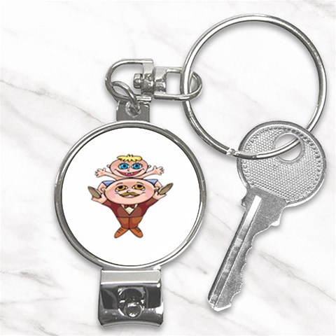 Father and Son Nail Clippers Key Chain from ArtsNow.com Front