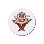 Father and Son Rubber Round Coaster (4 pack)