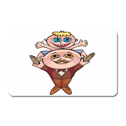 Father and Son Magnet (Rectangular) from ArtsNow.com Front