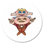 Father and Son Magnet 5  (Round)