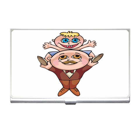 Father and Son Business Card Holder from ArtsNow.com Front