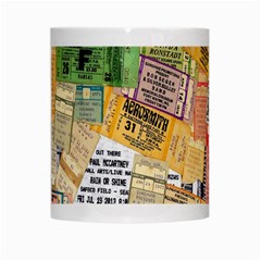 Retro Concert Tickets White Coffee Mug from ArtsNow.com Center