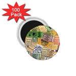 Retro Concert Tickets 1.75  Button Magnet (100 pack)