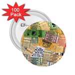 Retro Concert Tickets 2.25  Button (100 pack)