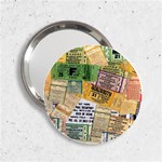 Retro Concert Tickets Handbag Mirror (2.25 )