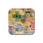 Retro Concert Tickets Drink Coaster (Square)