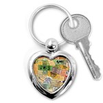 Retro Concert Tickets Key Chain (Heart)