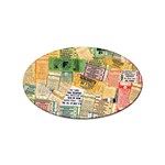 Retro Concert Tickets Sticker (Oval)