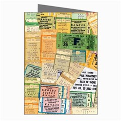 Retro Concert Tickets Greeting Card (8 Pack) from ArtsNow.com Right