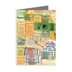 Retro Concert Tickets Mini Greeting Card (8 Pack) from ArtsNow.com Right