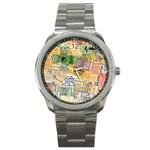 Retro Concert Tickets Sport Metal Watch