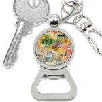 Retro Concert Tickets Bottle Opener Key Chain