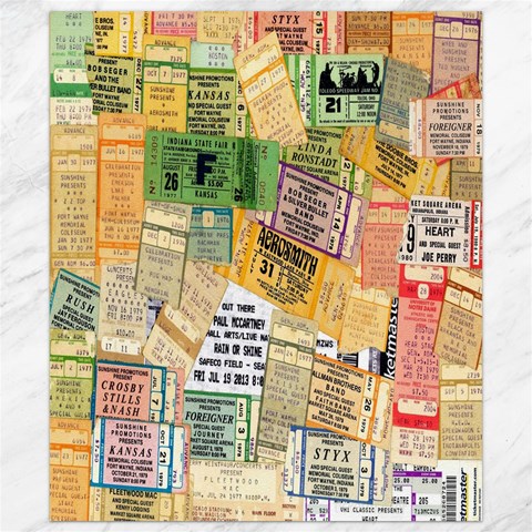 Retro Concert Tickets Canvas 8  x 10  (Unframed) from ArtsNow.com 8.15 x9.66  Canvas - 1