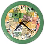 Retro Concert Tickets Wall Clock (Color)