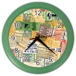 Retro Concert Tickets Wall Clock (Color)