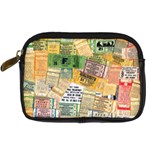 Retro Concert Tickets Digital Camera Leather Case