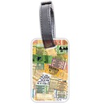 Retro Concert Tickets Luggage Tag (One Side)