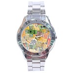 Retro Concert Tickets Stainless Steel Watch