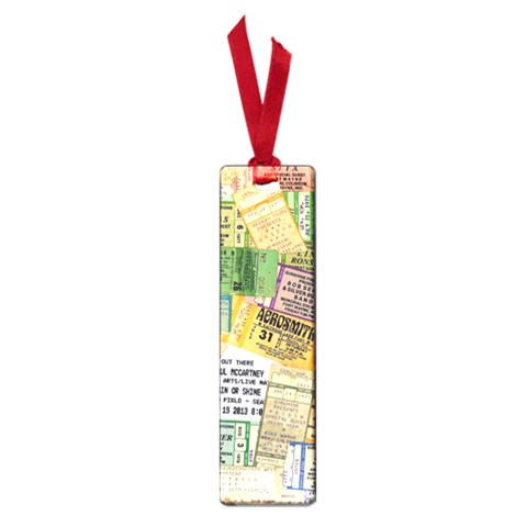 Retro Concert Tickets Small Bookmark from ArtsNow.com Front