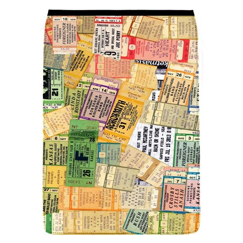 Retro Concert Tickets Removable Flap Cover (Small) from ArtsNow.com Front